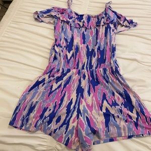 girls lilly pulitzer purple romper